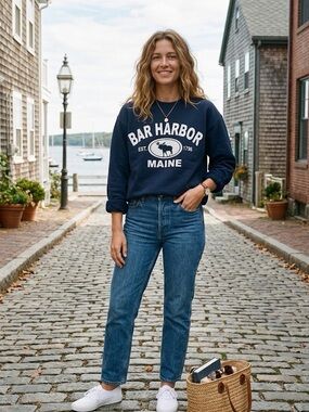 Vintage ||  'Bar Harbor Maine' Crewneck Sweatshirt || small